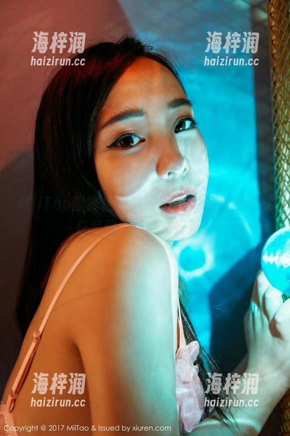 MiiTao蜜桃社 - 佩琦Pinky的无圣光黑白套图，挑衅又好看。